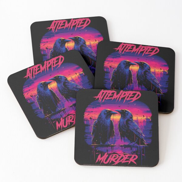 Item preview, Attempted murder - synthwave cyberpunk designed and sold by GlitchGrotesque.