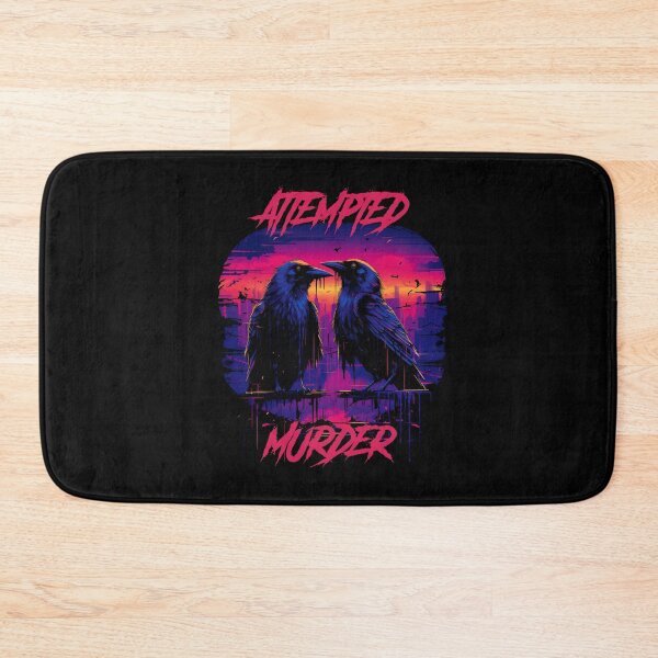 Item preview, Attempted murder - synthwave cyberpunk designed and sold by GlitchGrotesque.