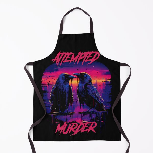 Item preview, Attempted murder - synthwave cyberpunk designed and sold by GlitchGrotesque.