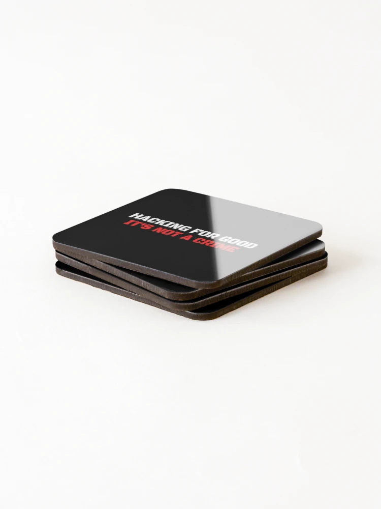 Thumbnail 4 of 5, Coasters (Set of 4), Ethical Hacker Computer Hacking Cybersecurity Coding Hacker Gift designed and sold by HosvPrint .s.