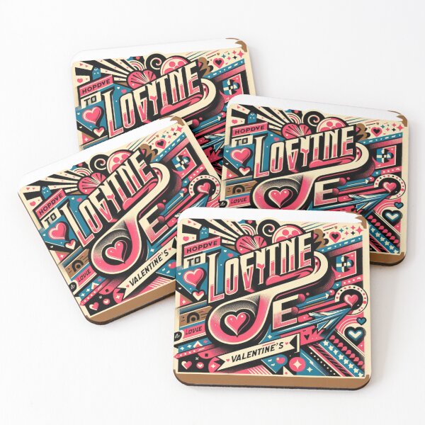 Item preview, Retro Amour: Vintage Typography of Love designed and sold by Fourseason664.