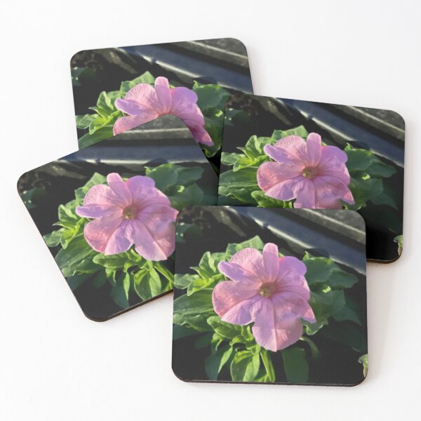 Item preview, Beautiful Baby Pink Color Flower With Leaf And Dark Background designed and sold by DiventCreations.