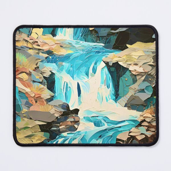 Item preview, Abstract Oil Painted Waterfall designed and sold by Myra365Art.