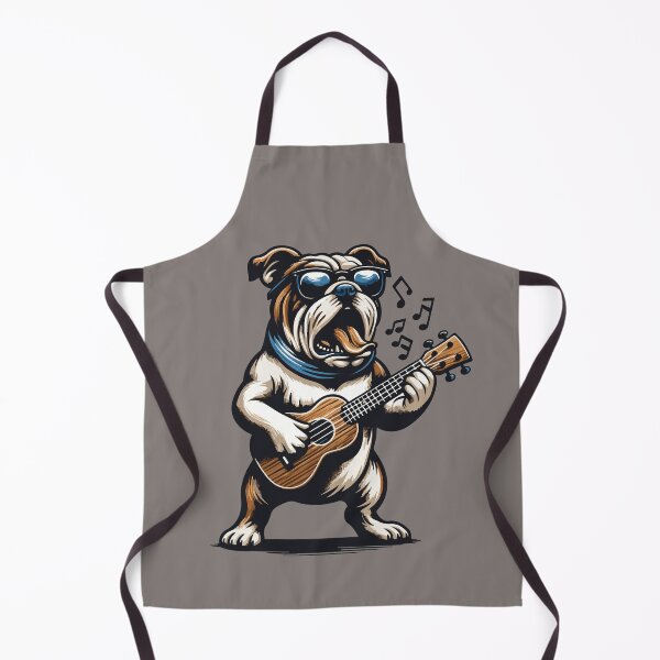Item preview, Bulldog Playing Guitar Singing English Bulldog Funny designed and sold by d247.