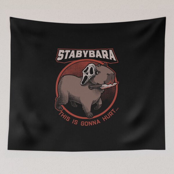 Item preview, Slasher Capybara - Horror Movie Fun Pet designed and sold by Studio Mootant.