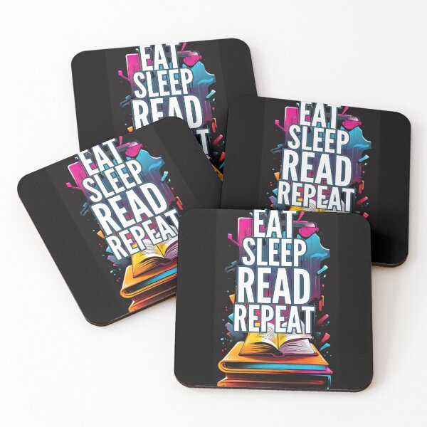 Item preview, Eat, sleep, read repeat designed and sold by TeenVibe-Shop.