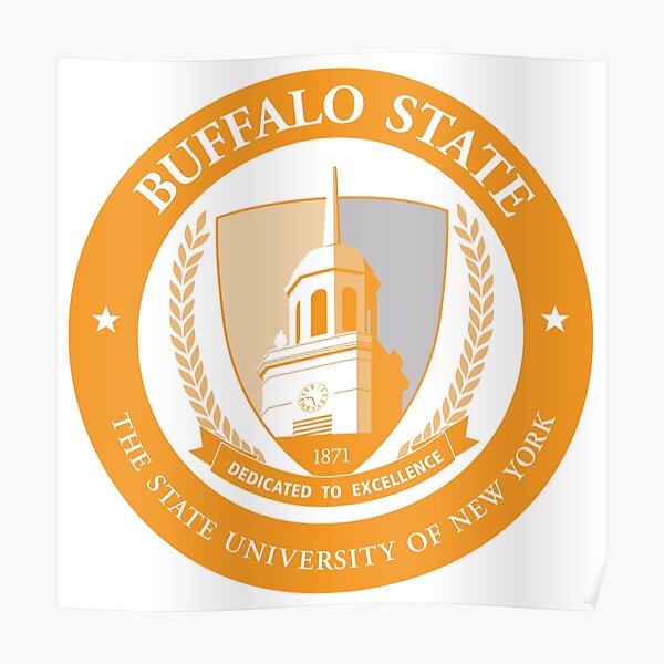 Buffalo State Emblem - Orange" Poster olivialryan Redbubble