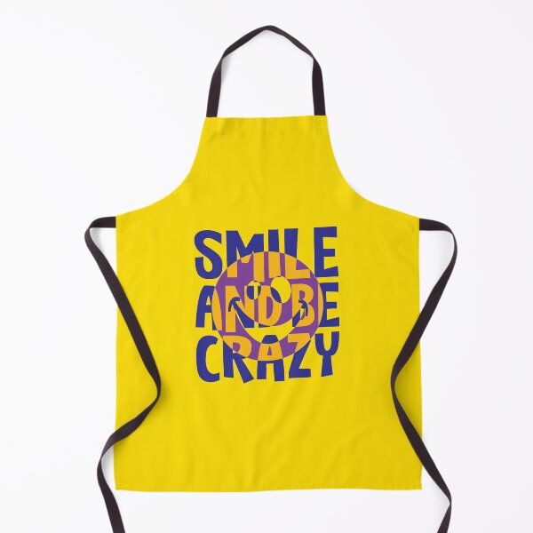 Item preview, Smile And Be Crazy - Cool Smiley Face Colorful Fun Typography designed and sold by WIZECROW.