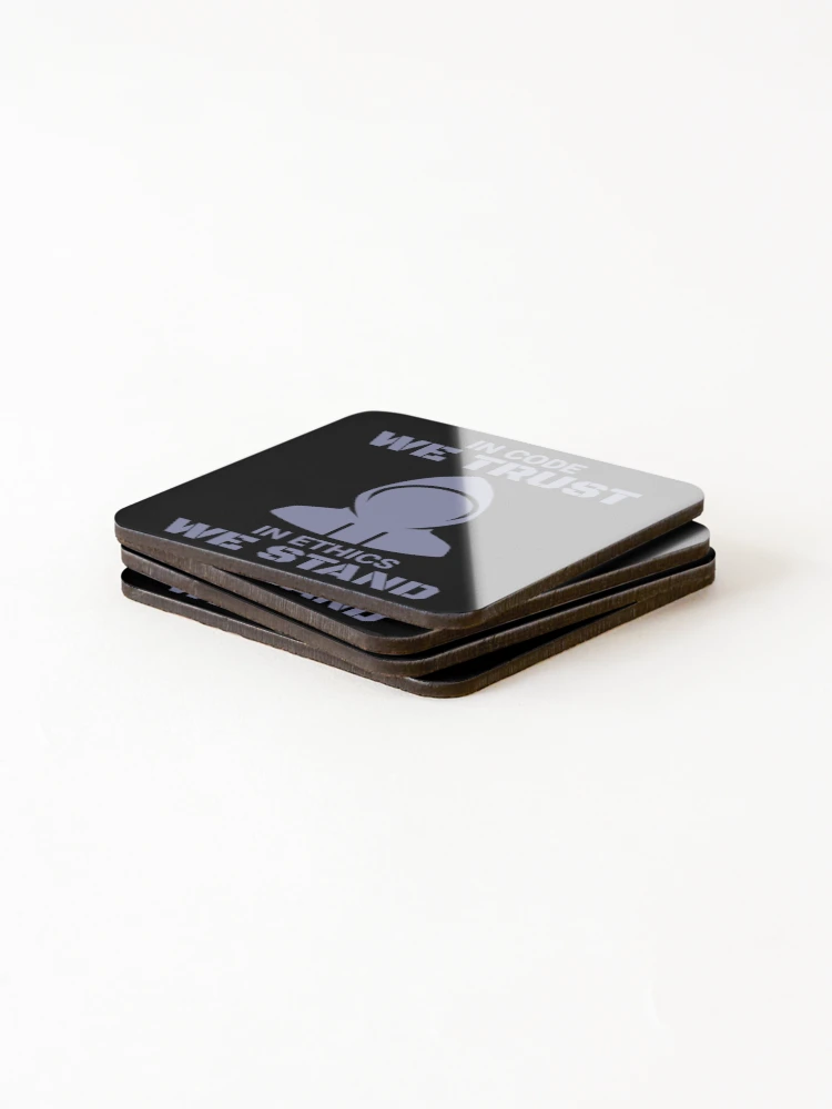 Thumbnail 4 of 5, Coasters (Set of 4), Ethical Hacker Computer Hacking Cybersecurity Coding Hacker Gift designed and sold by HosvPrint .s.
