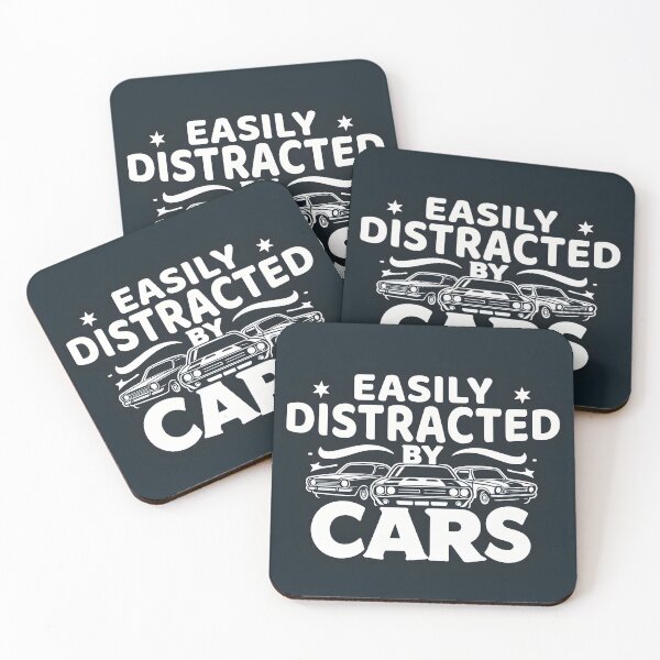 Item preview, Funny Auto Quotes- Easily Distracted by Cars designed and sold by teedory.