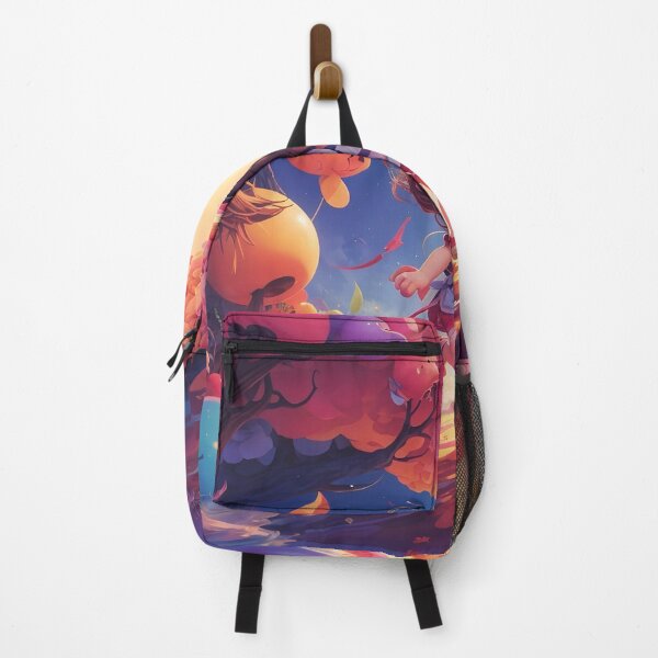 Item preview, A cartoon girl running in a garden designed and sold by johndesign88.