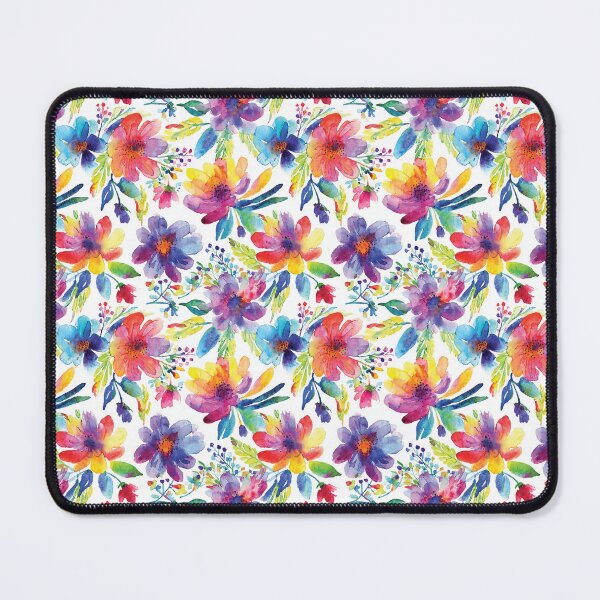 Item preview, Colorful Flowers Watercolor Pattern designed and sold by MindenBrings.