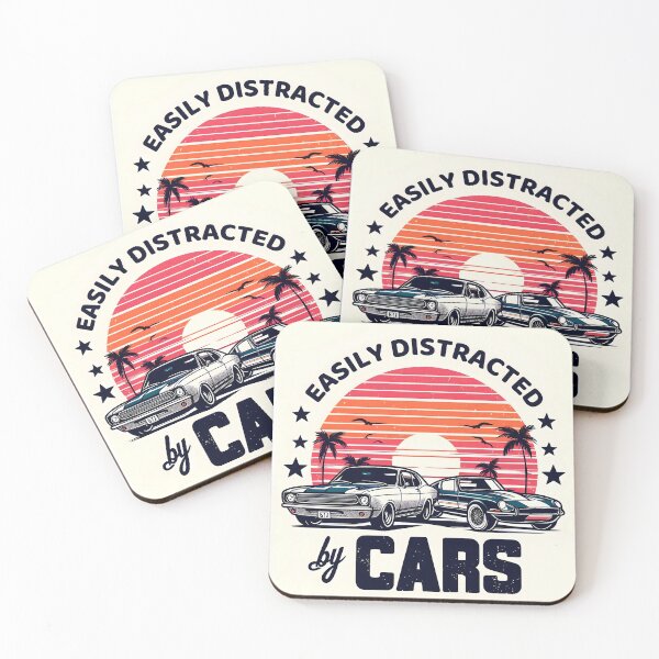 Item preview, Funny Auto Quotes- Easily Distracted by Cars designed and sold by teedory.