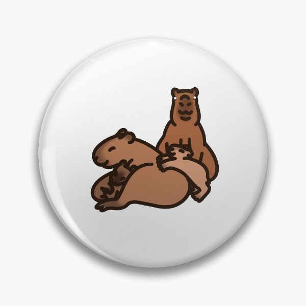 Item preview, Capybara Family designed and sold by JunoPrintsStore.