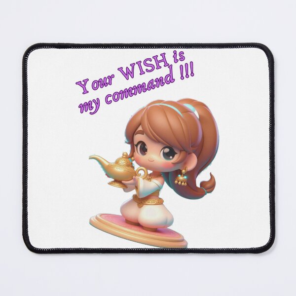 Item preview, A genie girl says, Your WISH is my command. designed and sold by Lam168.