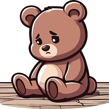 Oso Juguete Oso De Peluche Triste Oso Gordo Triste Del Soporte Del