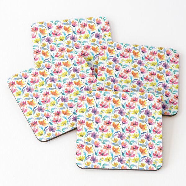 Item preview, Bright Flowers Watercolor Pattern designed and sold by MindenBrings.