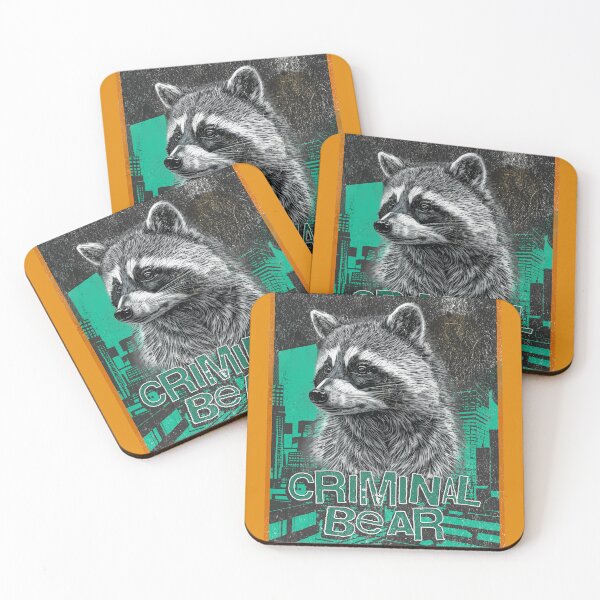 Item preview, Raccoon - Criminal Bear Animal Lovers Gift designed and sold by InkyGenies.