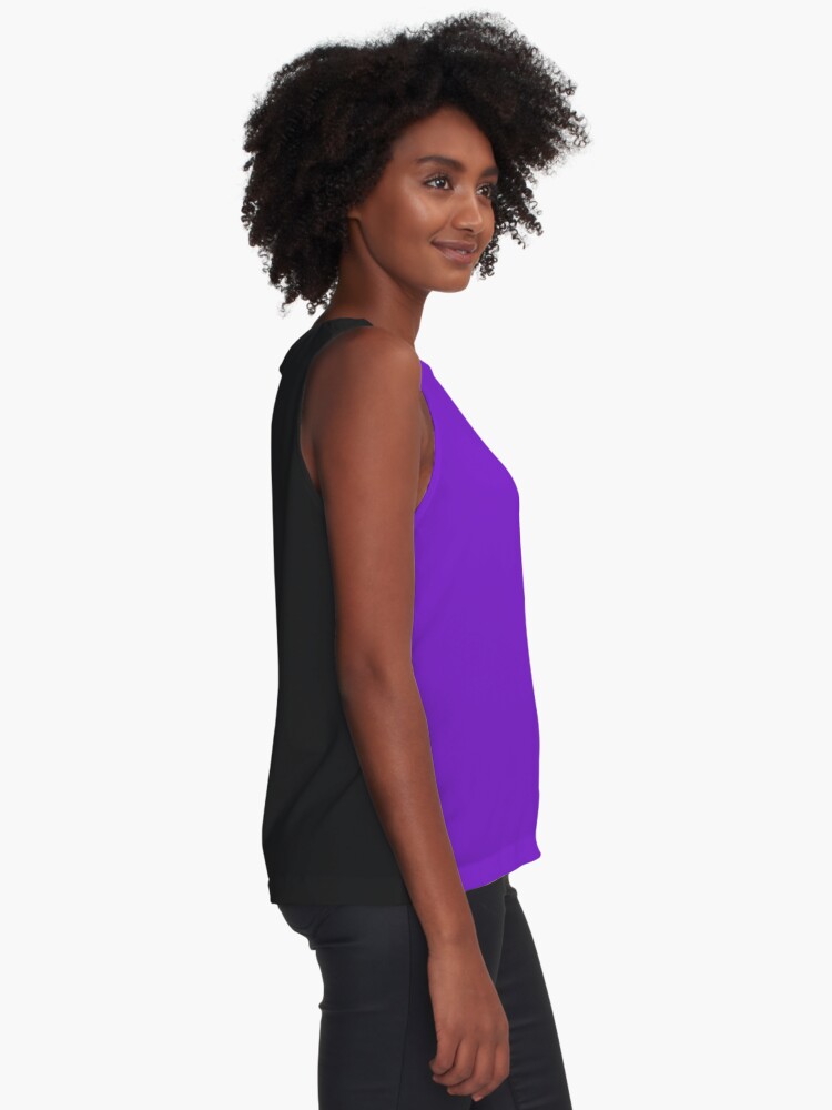 Dark purple tank outlet top