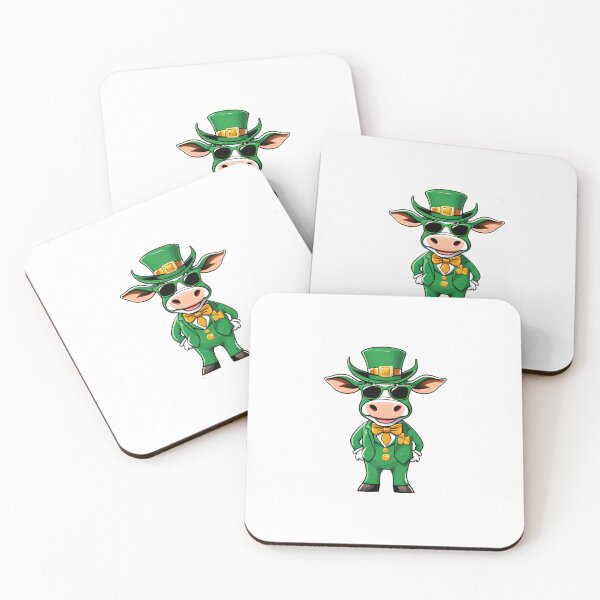 Item preview, St. Patrick's Day Leprechaun Cow Classic designed and sold by Majestic Paws.