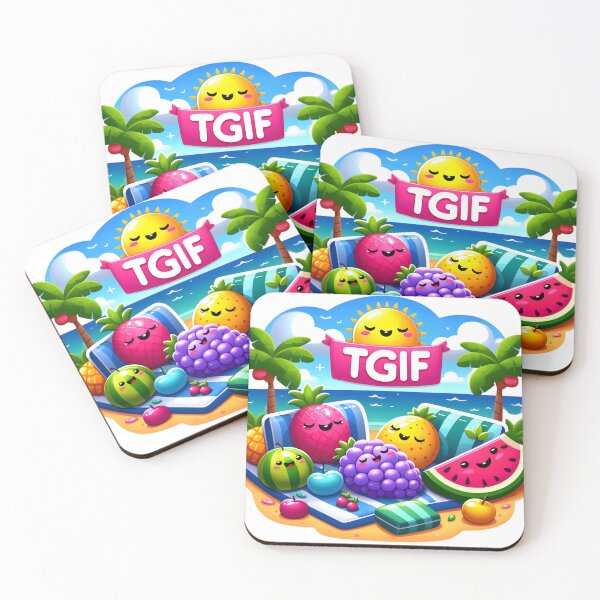 Item preview, Tropical Delight: Blissful TGIF Oasis designed and sold by AI-Only Creations.