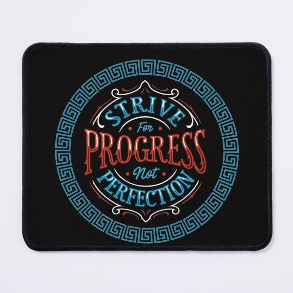 Item preview, Strive for progress not perfection with Greek symbols designed and sold by swiftbinaries.