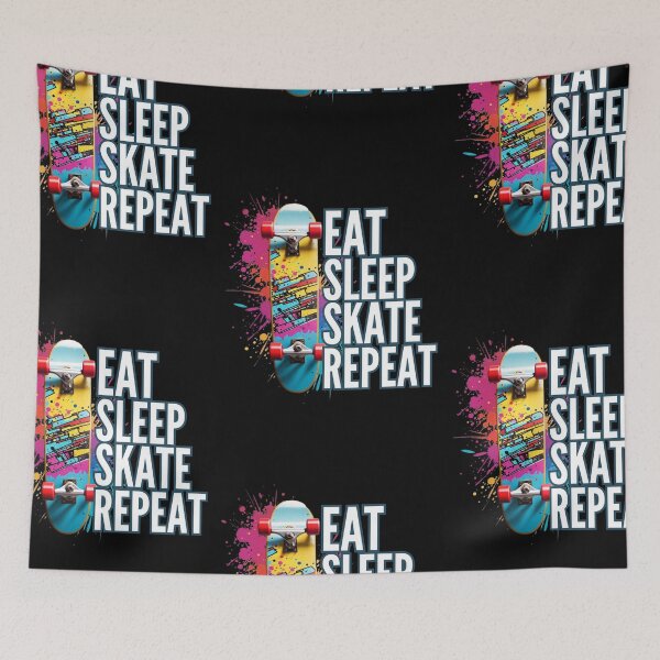 Item preview, Eat, sleep, skate, repeat designed and sold by TeenVibe-Shop.