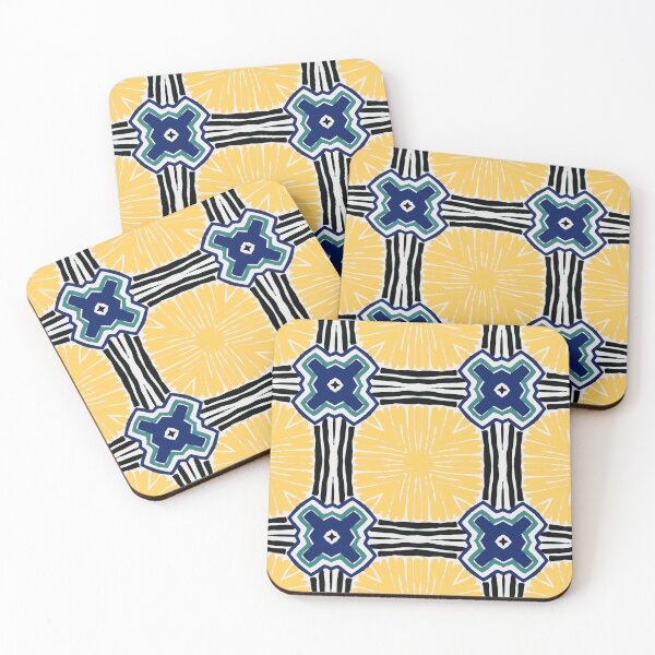 Item preview, Sunshine Gridlock: Stylish Yellow and Black Checkered pattern designed and sold by HendAhabib.