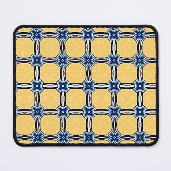 Item preview, Sunshine Gridlock: Stylish Yellow and Black Checkered pattern designed and sold by HendAhabib.