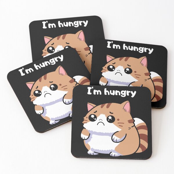 Item preview, Sad cat I'm hungry meme cute cat black designed and sold by My Favorite Store.
