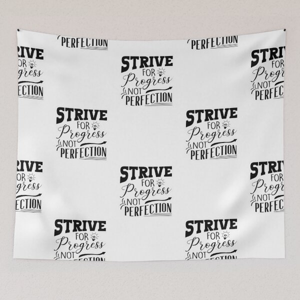 Item preview, Strive for progress not perfection.designe designed and sold by swiftbinaries.