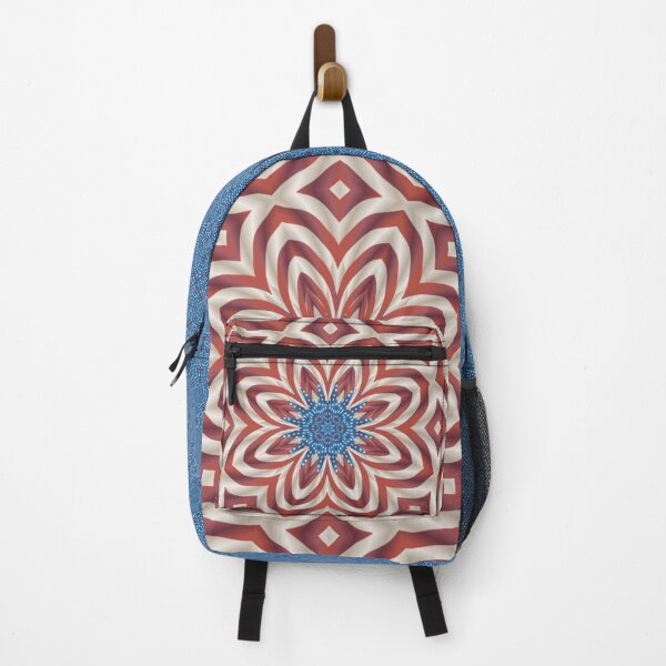 Item preview, Patriotic Kaleidoscope Flower designed and sold by PatternTango.