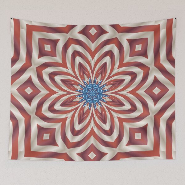 Item preview, Patriotic Kaleidoscope Flower designed and sold by PatternTango.
