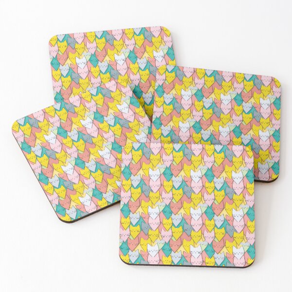 Item preview, Colorful Cats Cut Out for Scrapbooking Pattern designed and sold by MindenBrings.