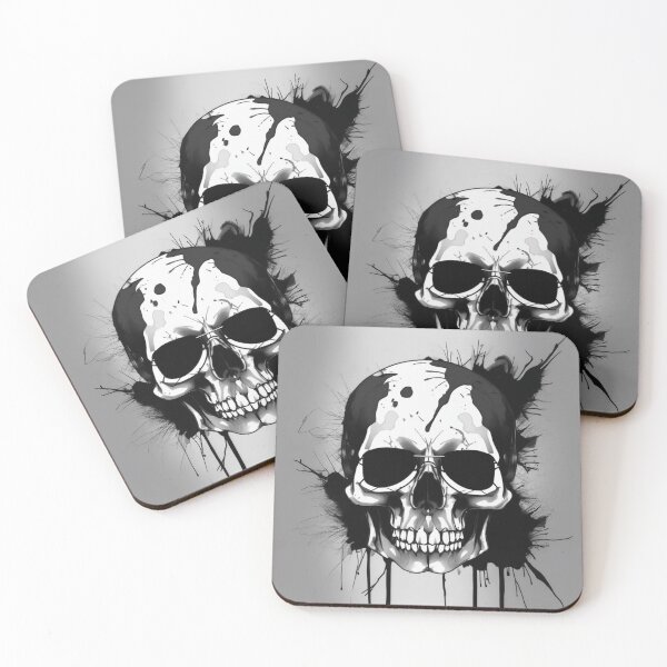 Item preview, Black ink skull cover designed and sold by Venubis.