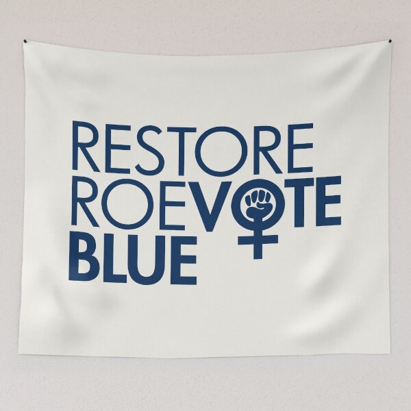 Item preview, Restore Roe Vote Blue designed and sold by Thelittlelord.