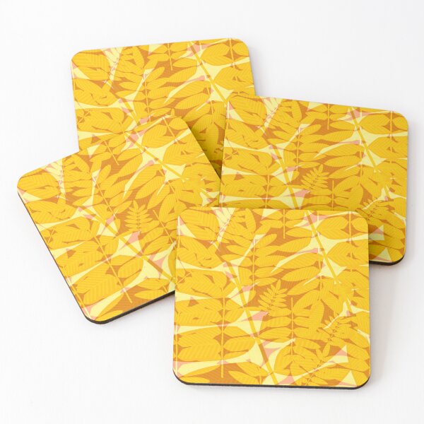Item preview, Abstract nature foliage in yellow  designed and sold by Meteryards.