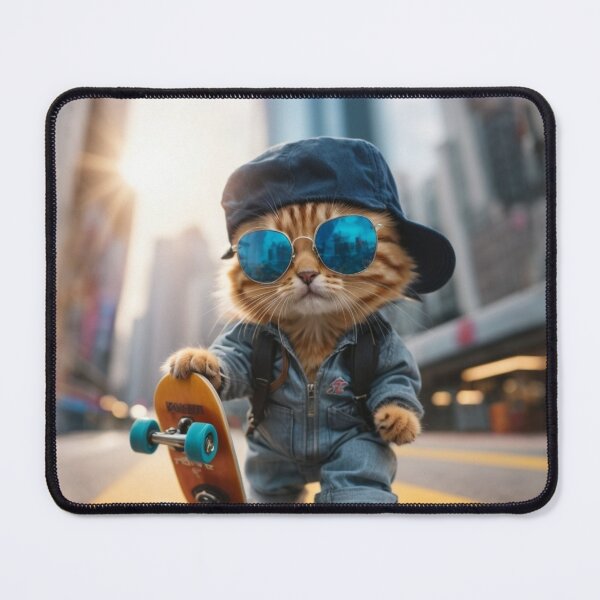 Item preview, Skateboard Whiskers: Kitty's Rad Adventures on Wheels designed and sold by ARESUSTAR.