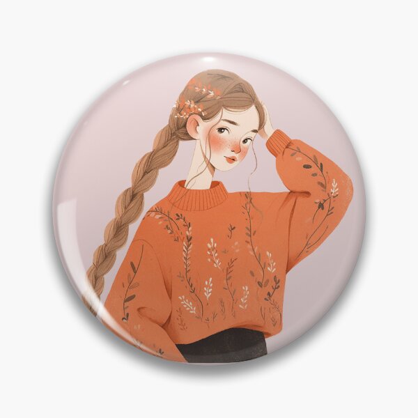 Item preview, Cottagecore long haired girl designed and sold by Arlpasc.