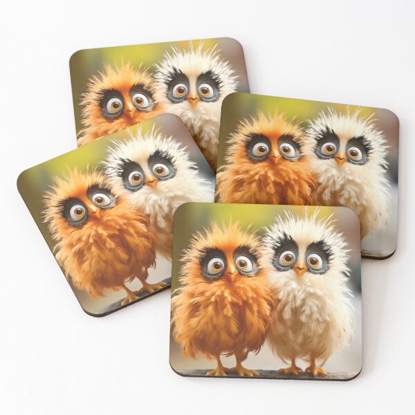 Item preview, 2 Googly Eyed Birds designed and sold by WesDotPhotography.