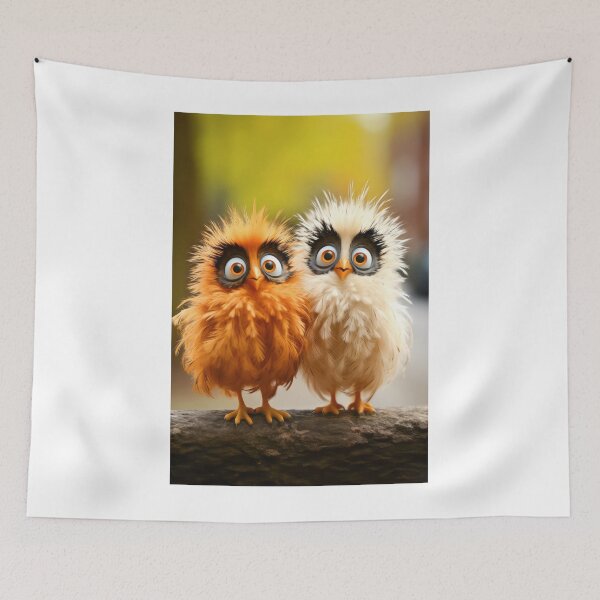 Item preview, 2 Googly Eyed Birds designed and sold by WesDotPhotography.
