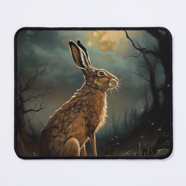 Item preview, Moon Gazing Hare designed and sold by CosmicAnomaly.