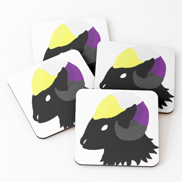 Item preview, Non-Binary Pride Goat designed and sold by AutyLeaves.