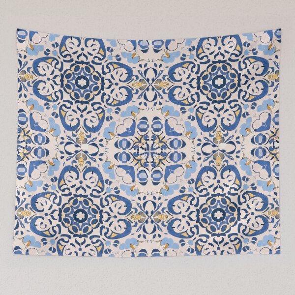 Item preview, Traditional Portuguese Tile Pattern designed and sold by MyTshirtArt.