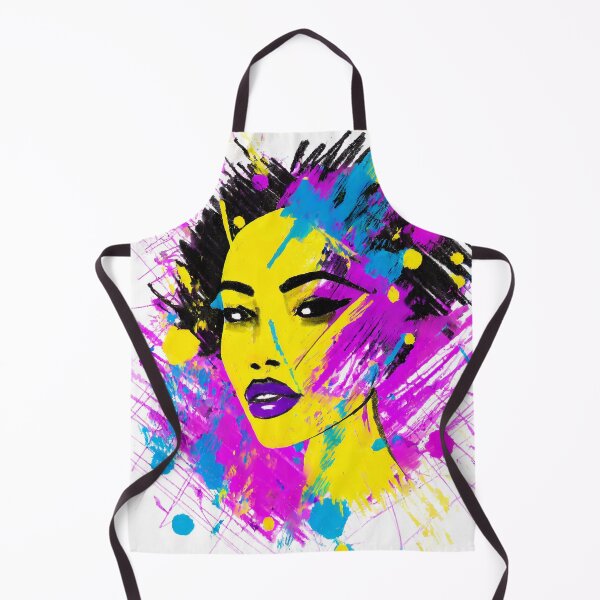 Item preview, Beautifull African Woman With Violet, Pink, Yellow, Blue and Purple designed and sold by MakeInShop.