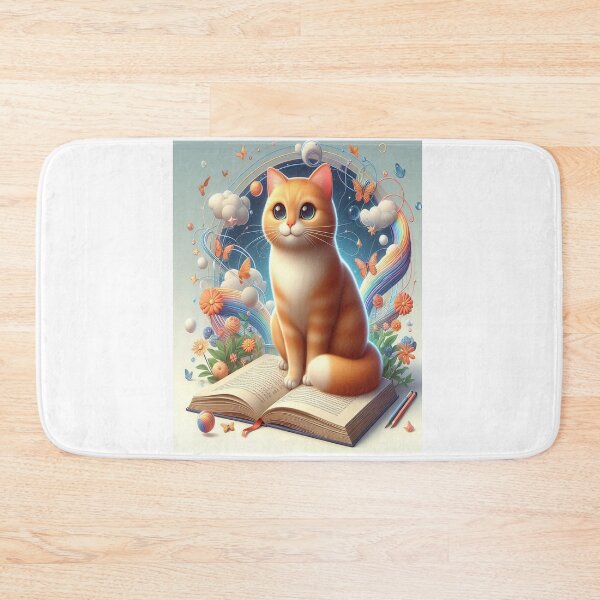 Item preview, Cat Reading book,nerdy designed and sold by GLORY-LIFE.