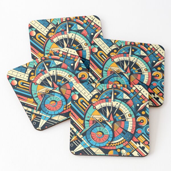 Item preview, Abstract geometric patterns-triangles, circles, squares, compass, Man Woman, Abstract art. designed and sold by 2012DreamVision.