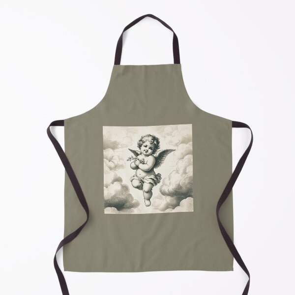 Item preview, Classic engraving of a cherub designed and sold by dausiael.