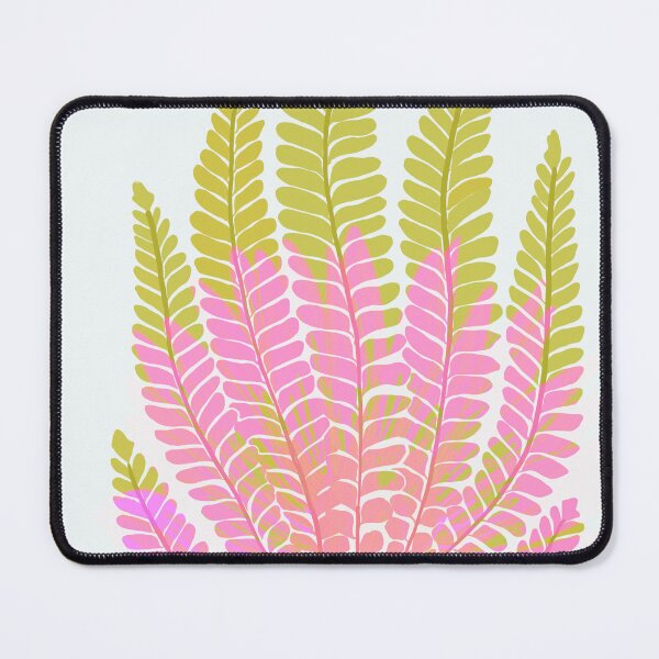 Item preview, Modern digital fern in pink and green. designed and sold by Meteryards.