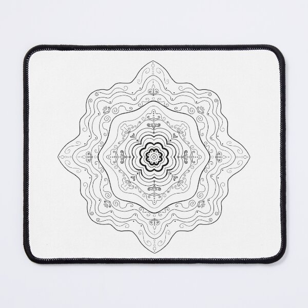 Item preview, Classic mandala black white designed and sold by Cladiartist.